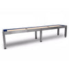 Image of HUDSON BRUSHED STAINLESS STEEL SHUFFLEBOARD TABLE 9'-22' WITH CUSTOM FINISH OPTIONS BRUSHEDSS-HUD