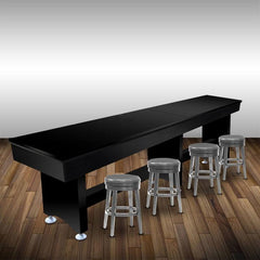 HUDSON TAVERN SHUFFLEBOARD TABLE 9'-22' REMOVABLE HARD TOP AND CUSTOM STAIN OPTIONS TAVERN-HUD