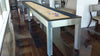 Image of HUDSON BRUSHED STAINLESS STEEL SHUFFLEBOARD TABLE 9'-22' WITH CUSTOM FINISH OPTIONS BRUSHEDSS-HUD