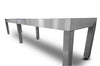 Image of HUDSON BRUSHED STAINLESS STEEL SHUFFLEBOARD TABLE 9'-22' WITH CUSTOM FINISH OPTIONS BRUSHEDSS-HUD