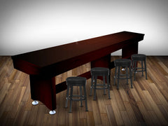 HUDSON TAVERN SHUFFLEBOARD TABLE 9'-22' REMOVABLE HARD TOP AND CUSTOM STAIN OPTIONS TAVERN-HUD