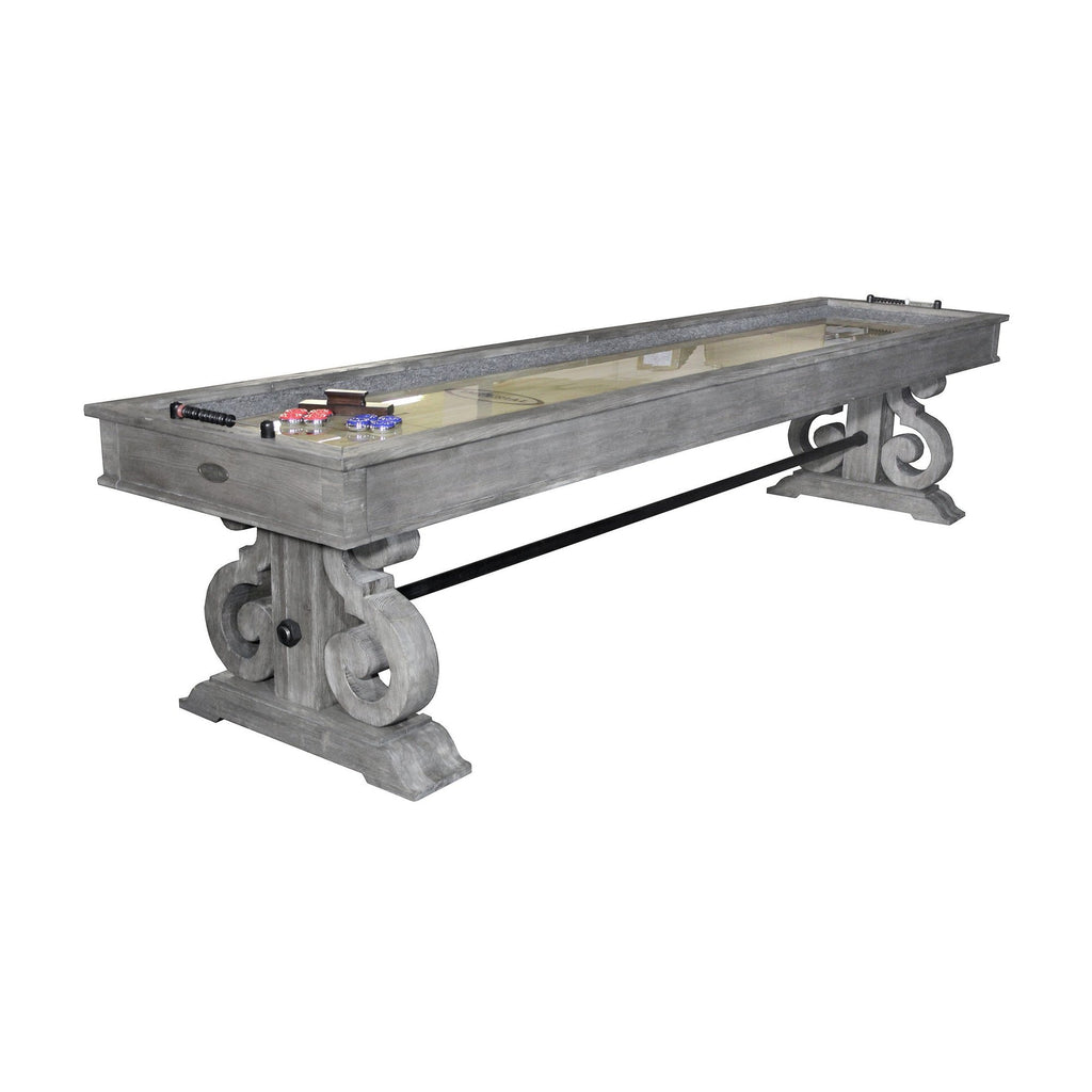 IMPERIAL BARNSTABLE 12FT SHUFFLEBOARD TABLE IN SILVER MIST 0026-029