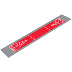 DuraPlay Single Shuffleboard Kit, 7'11" x 47'7", Red and Gray