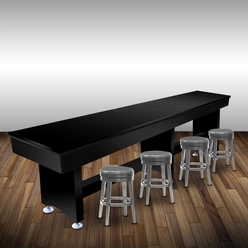 HUDSON TAVERN SHUFFLEBOARD TABLE 9'-22' REMOVABLE HARD TOP AND CUSTOM STAIN OPTIONS TAVERN-HUD